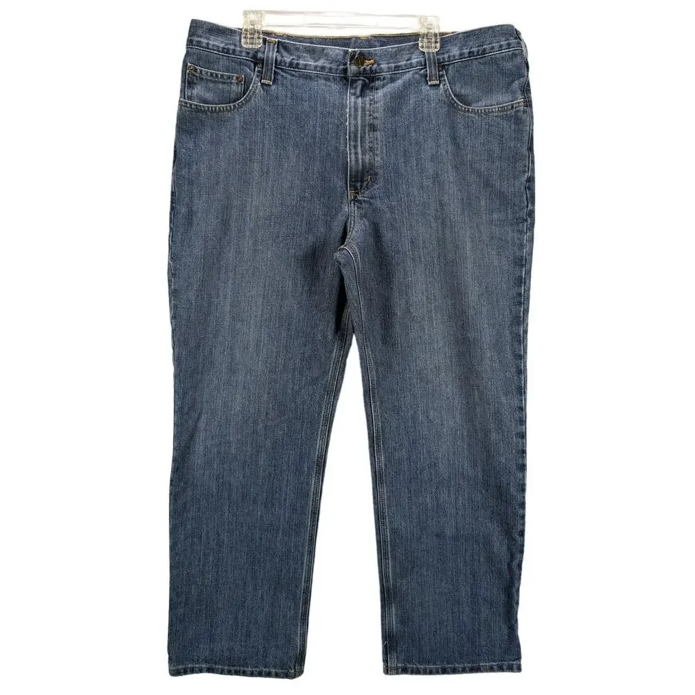 Carhartt Jeans Mens 40 x 29 Blue Denim Pants Western Workwear Rodeo Ranch Farm
